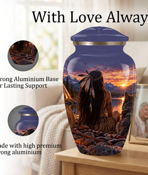 Adult Cremation Urn for Ashes | Personalized Adult Urn | Handmade Memorial Urn