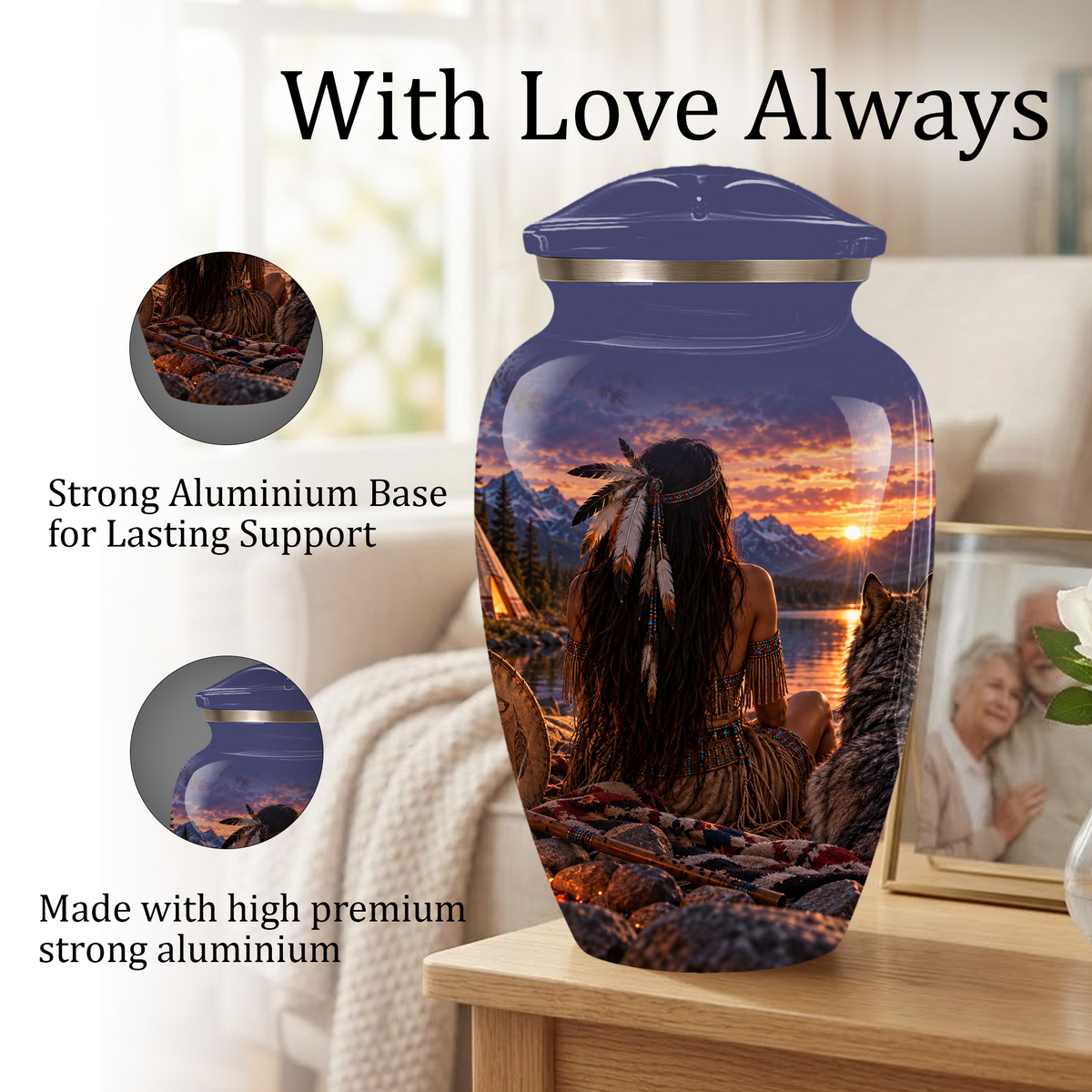 Adult Cremation Urn for Ashes | Personalized Adult Urn | Handmade Memorial Urn