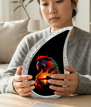 Beautiful Parrot Cremation Urn for Adult Ashes