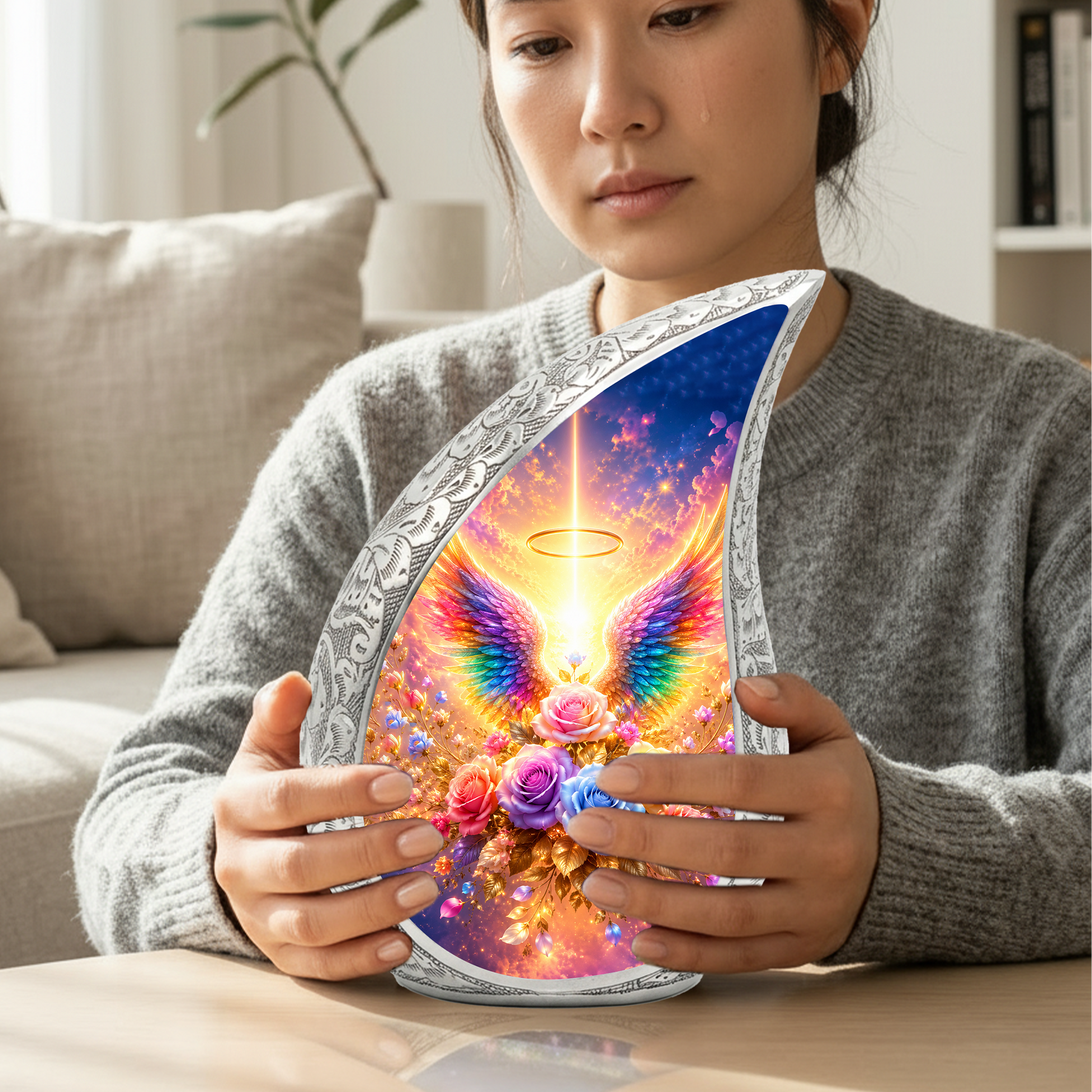 Angel Wing Urn for Adult Ashes | Elegant Adult Cremation Urn | Urns for Adult Ashes