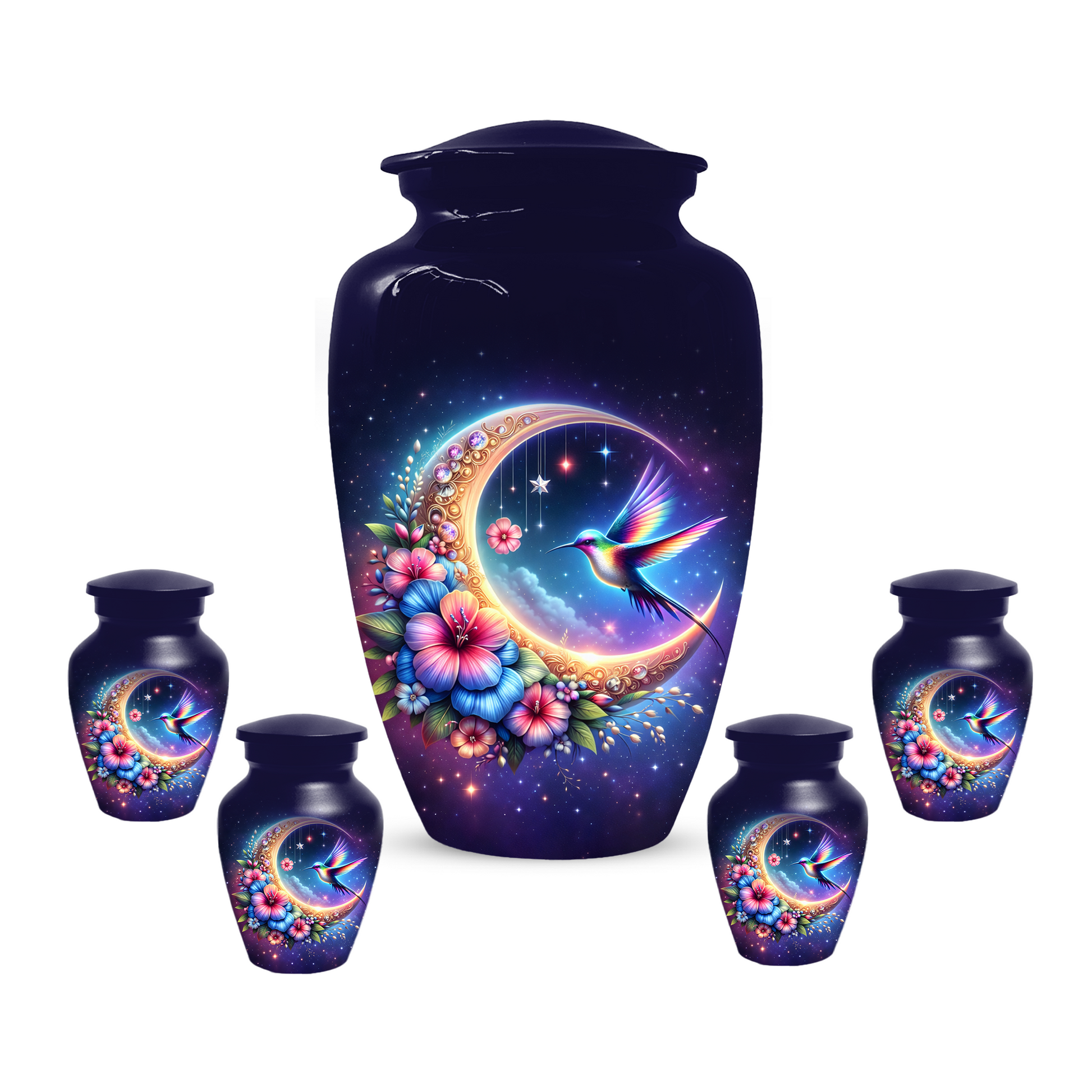 Hummingbird Cremation Urn for Ashes, Personalized Memorial Urn for Mom