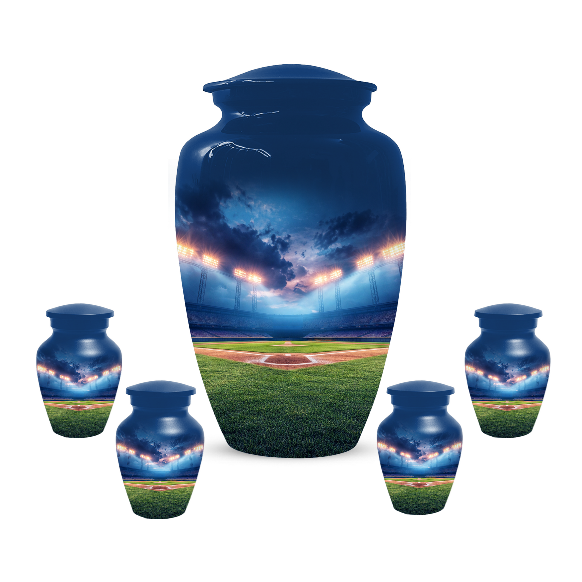 Baseball Urn for Ashes, Custom Baseball Memorial Urn, Stadium Cremation Urn