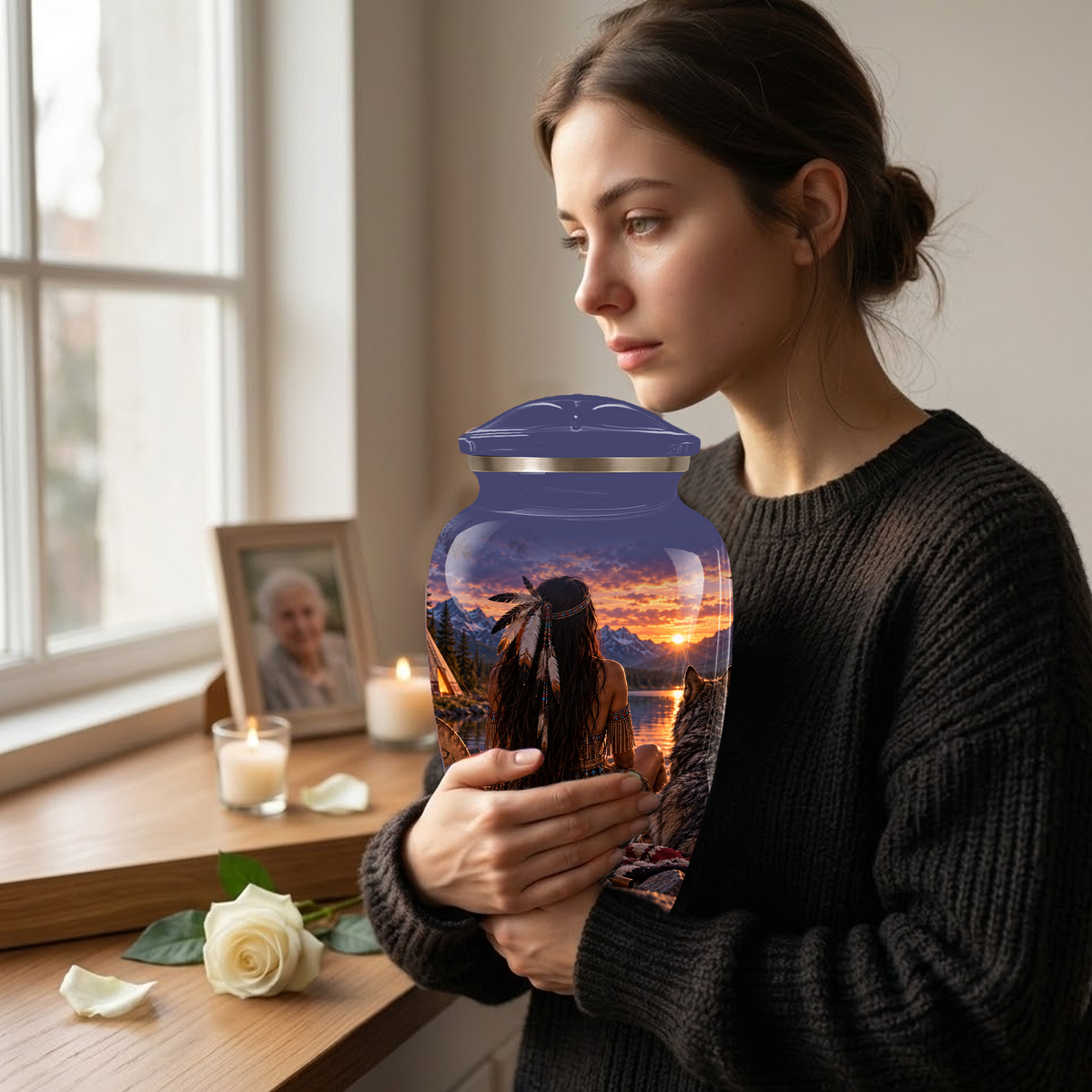 Adult Cremation Urn for Ashes | Personalized Adult Urn | Handmade Memorial Urn