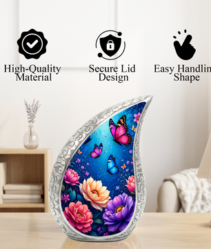 Beautiful Butterfly Cremation Urn for Adult Ashes