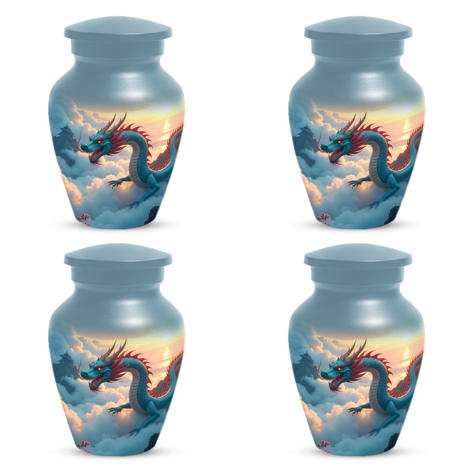 Celestial Sky Dragon Urn for Adult Ashes – Fantasy Dragon Adult Cremation Urn |  Memorial Urn