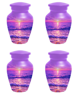 Personalized Ocean Sunset Cremation Urn | Adult, Large, Mini & Keepsake Urn for Human Ashes