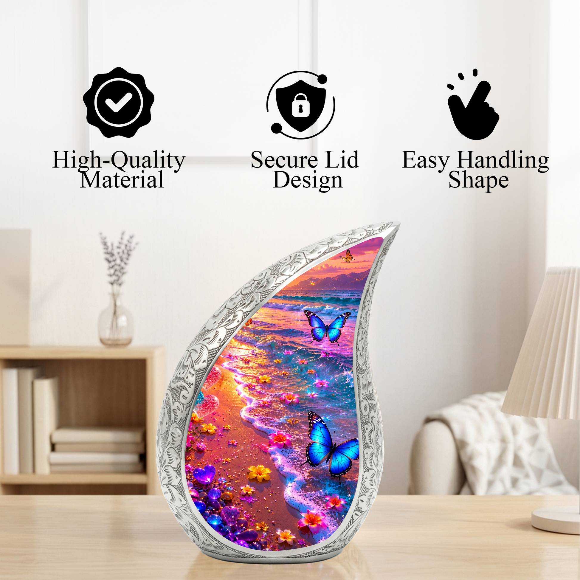 Butterfly Urn for Mom – Personalized Butterfly Urn for Ashes | Beautiful Cremation Urns for Women