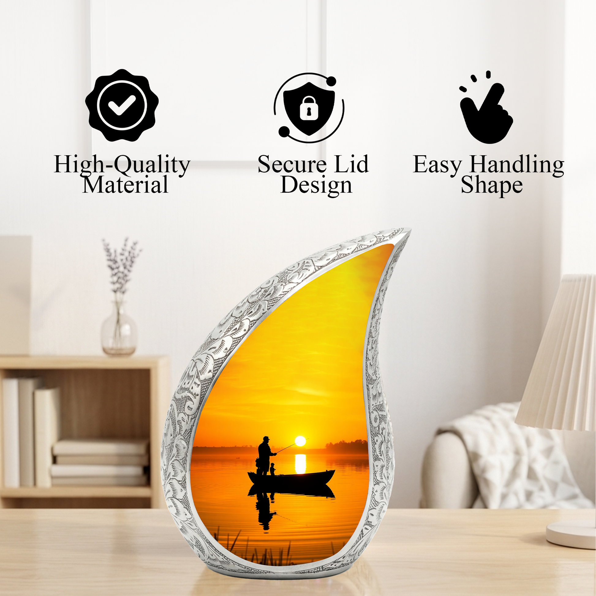Fishing Urn for Dad | Gone Fishing Urn | Fishing Urns for Human Ashes