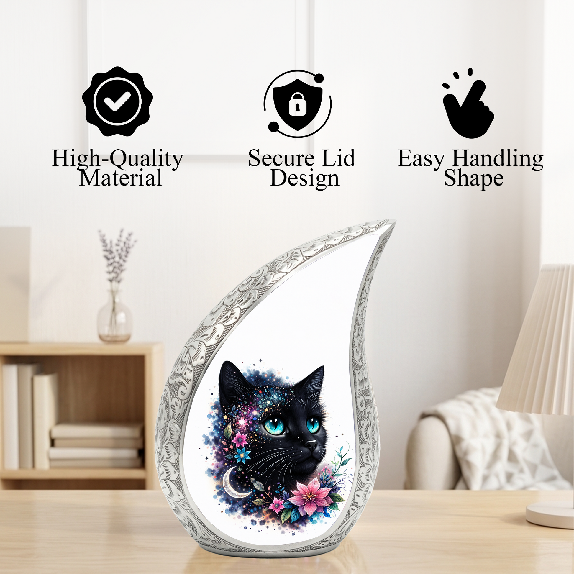 Personalized Cat Urn, Custom Pet Urn for Cat, Cat Urns for Ashes