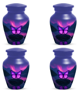 Purple Butterfly Urn for Human Ashes | Purple Butterfly Cremation Urn