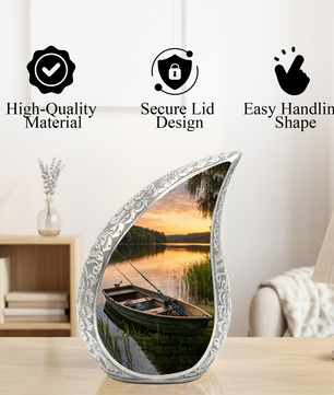 Fishing Adult Urn for Human Ashes – Gone Fishing Cremation Urn