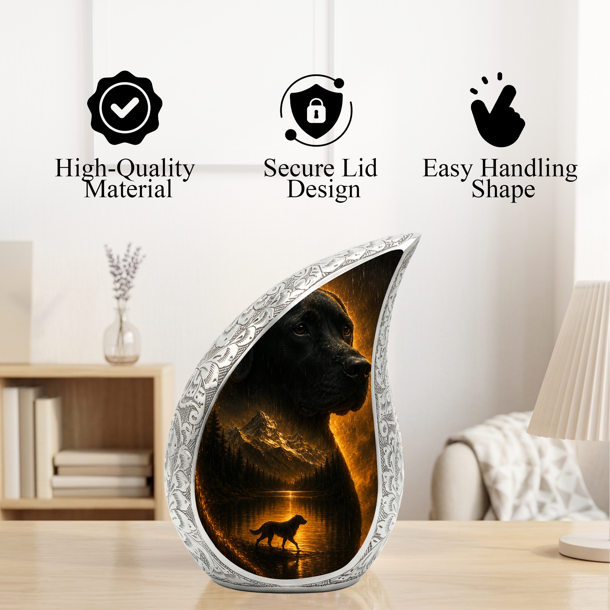 Dog Urn for Human Ashes | Beautiful Dog Memorial Adult Cremation Urn