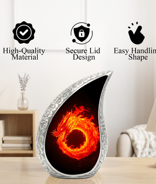 Dragon Memorial Urn for Dad | Adult Cremation Urn for Ashes