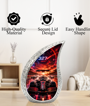 F1 Racing Car Urn for Adult Ashes | Racing Car Adult Cremation Urn