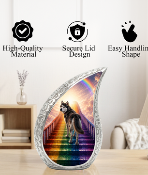 Dog Heaven Urn for Human Ashes | Personalized Dog Memorial & Adult Cremation Urn