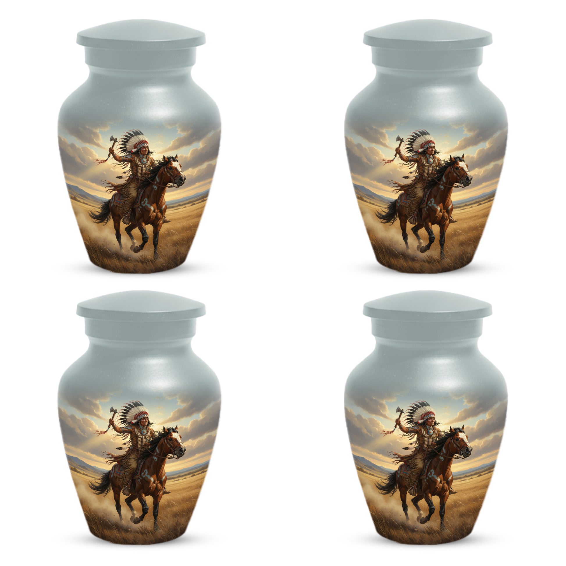 Warrior Horse Urn for Mom & Women | Unique Adult Female Cremation Urn for Human Ashes