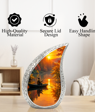 Fishing Urn for Human Ashes | Adult Cremation Urn for Dad, Mom & Loved Ones