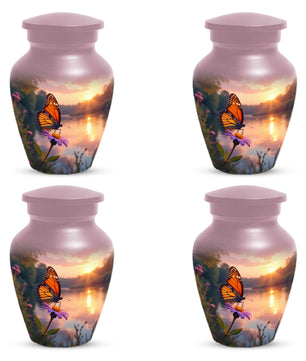 Butterfly Sunshine Urn for Human Ashes | Butterfly Sunrise Cremation Urn