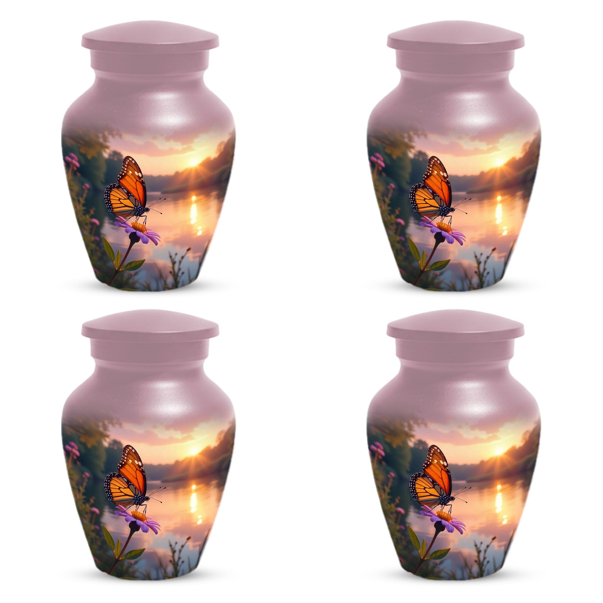 Butterfly Sunshine Urn for Human Ashes | Butterfly Sunrise Cremation Urn