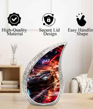 Sports Car Urn for Adult Ashes | Adult Cremation Urn for Men & Dad