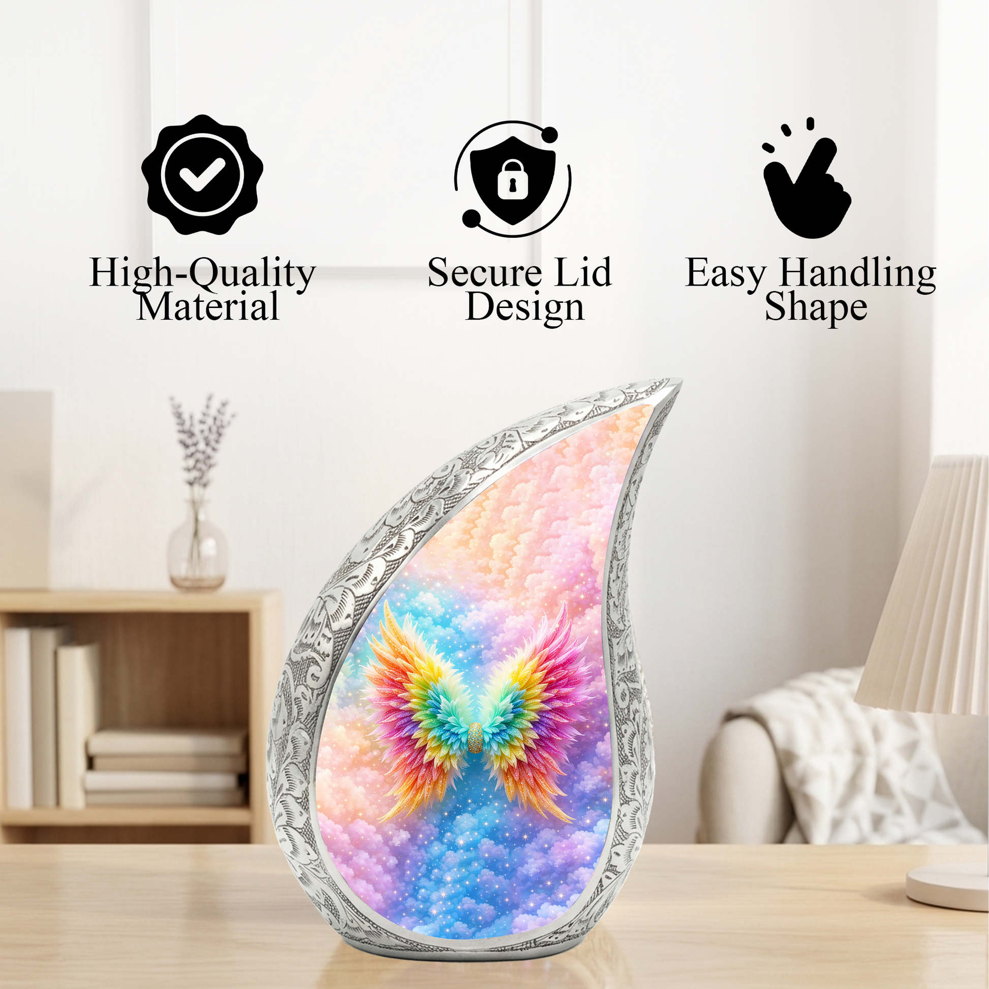 Angel Wing Adult Urn for Human Ashes – Premium Angel Wings Adult Cremation Urn