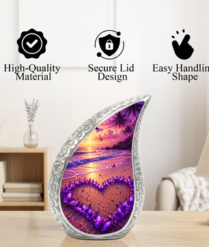 Beach Butterfly Urn for Human Ashes | Beach Urns, Ocean Wave Cremation Urn