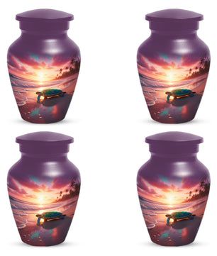 Sea Turtle Urn for Human Ashes | Beach Themed Adult Cremation Urn, Ocean Memorial Urn
