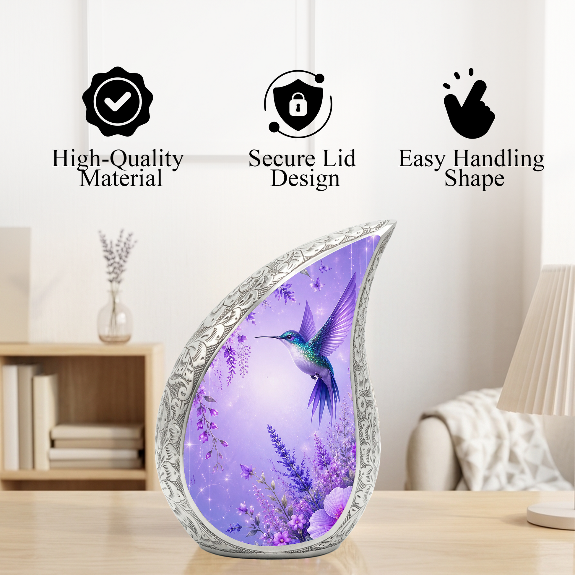 Hummingbird Urn for Human Ashes | Beautiful Hummingbird Adult Cremation Urn