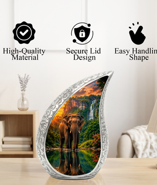 Elephant Urn for Human Ashes | Adult Cremation Urn