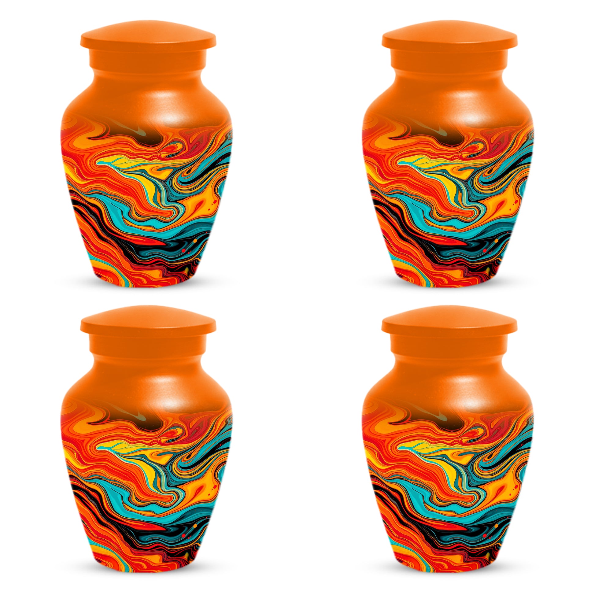 Abstract Art Cremation Urn for Ashes – Custom Colorful Memorial Urns for Men & Women
