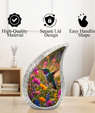 Hummingbird Urn for Human Ashes – Beautiful Adult Cremation Urn