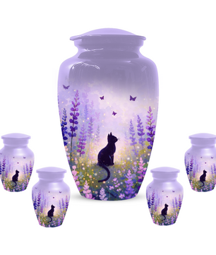 Cat Urn for Mom | Beautiful Cat Cremation  Large Urn for Mother|Funeral Urn for Human Ashes