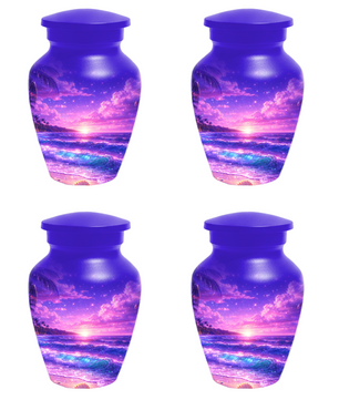 Personalized Beach Cremation Urn for Ashes | Ocean Wave Memorial Urn