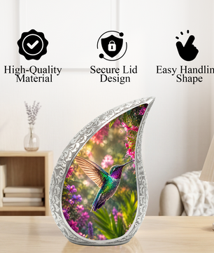Hummingbird Urn for Human Ashes – Beautiful Adult Cremation Urn