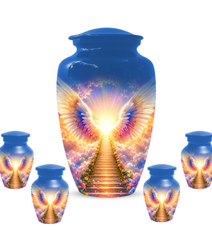 Angel Wings Urn for Ashes  Heavenly  Memorial Keepsake for Mom