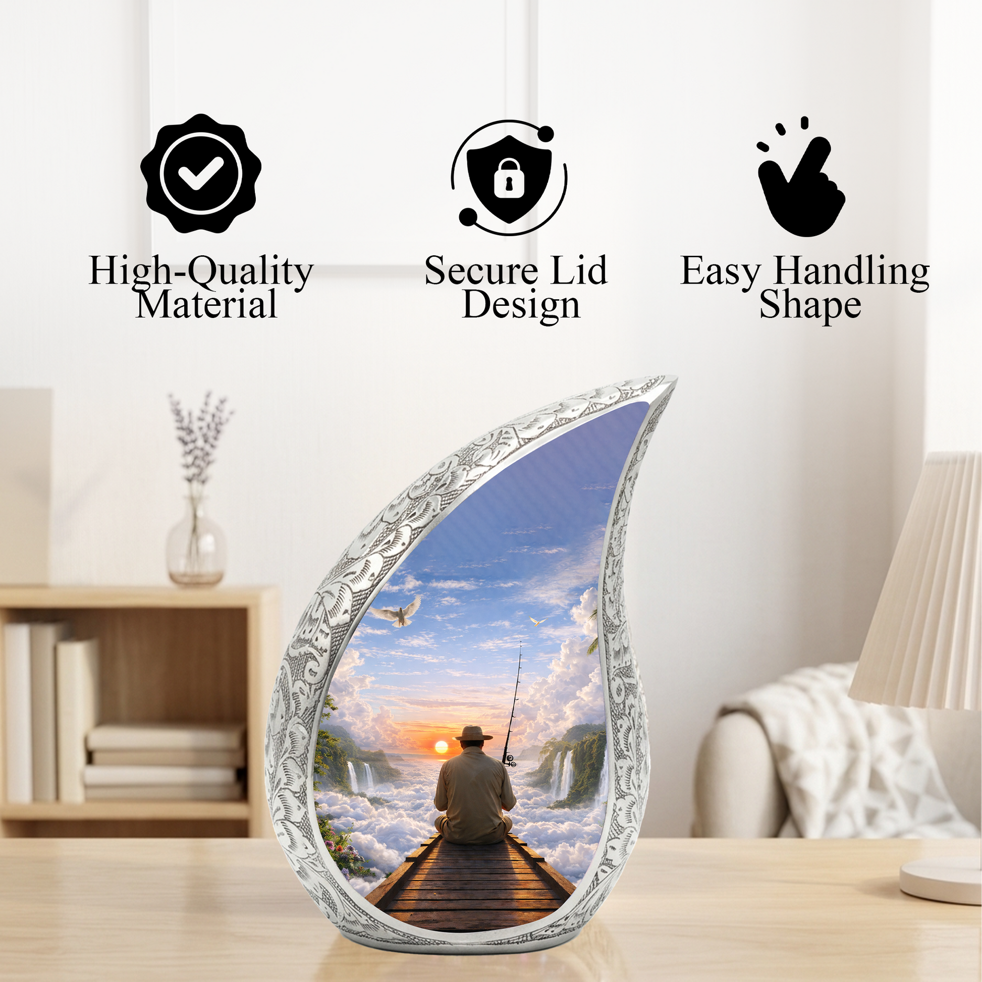 Fishing Gone Fishing Urn | Fishing Urns for Human Ashes