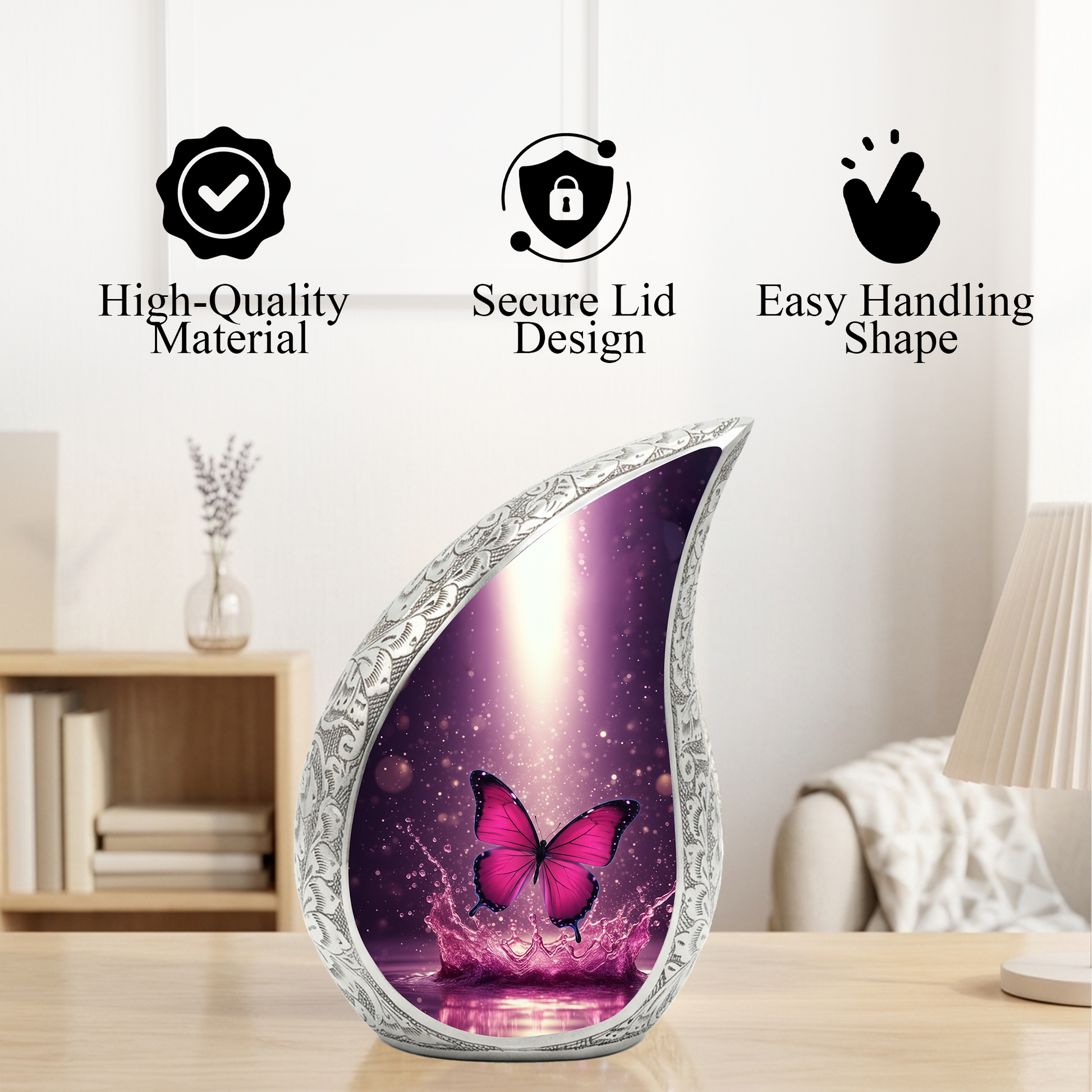 Butterfly Urn for Ashes, Cremation Keepsake Urn For Human Ashes