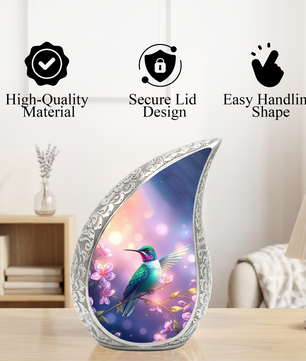 Hummingbird Urn for Mom | Elegant Memorial Urn for Women