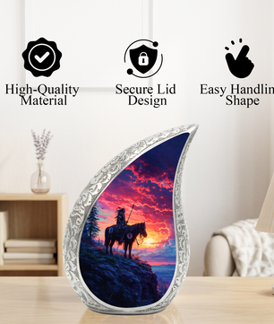 Native American Adult Urn for Human Ashes – Premium Native American Cremation Urn |