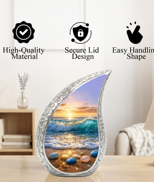Ocean Adult Urn for Human Ashes – Premium Ocean Cremation Urn