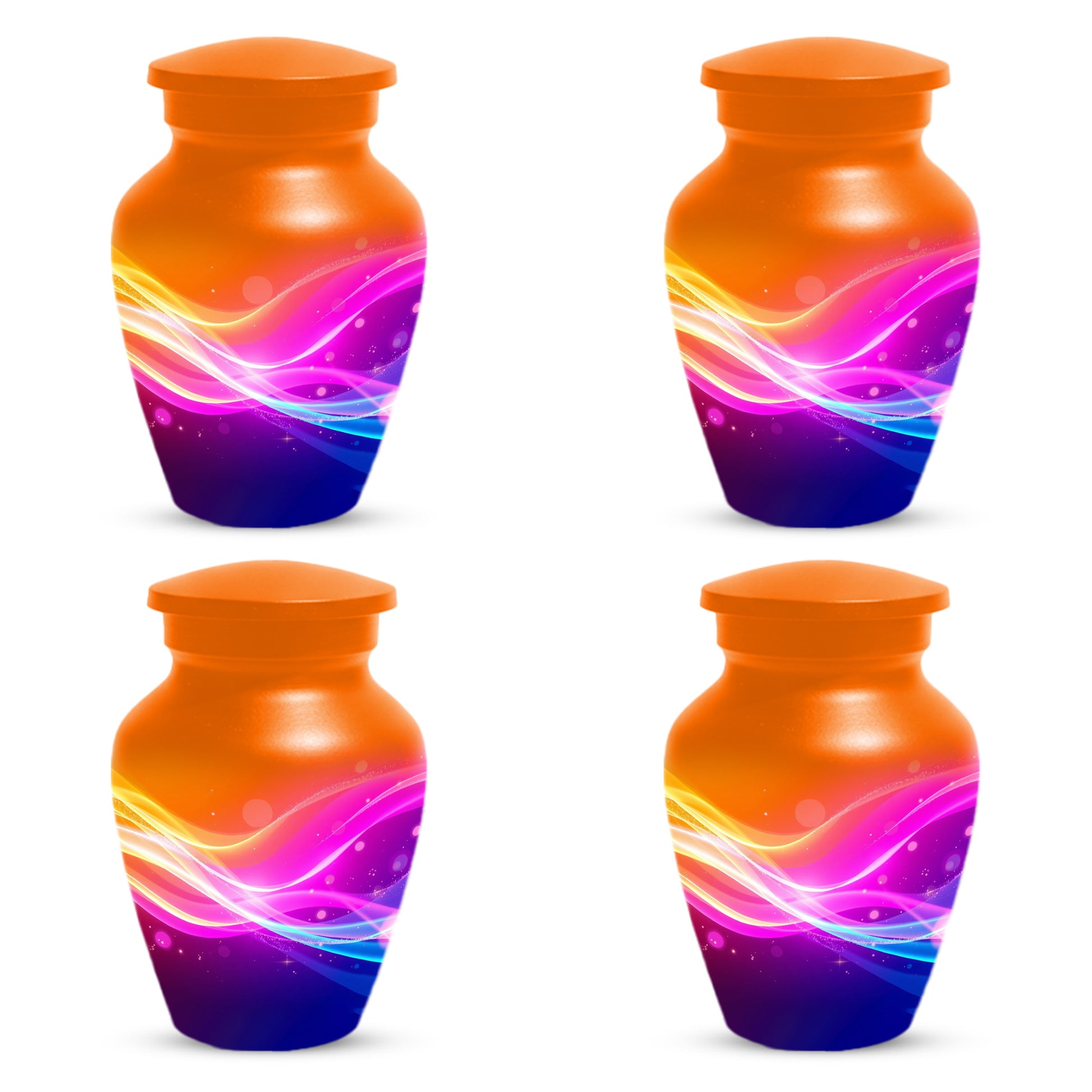 Modern Abstract Cremation Urn for Ashes – Colorful Adult Funeral Urns