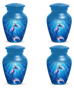 Ocean Mermaid Urn for Mom – Personalized  Memorial Urns for Female