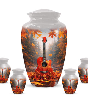 Guitar Memorial Urn for Mom - Music Keepsake Cremation Urns for Ashes