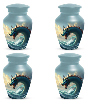 Ocean Dragon Urn for Adult Ashes – Fantasy Sea Dragon Cremation Urn | Memorial Urn