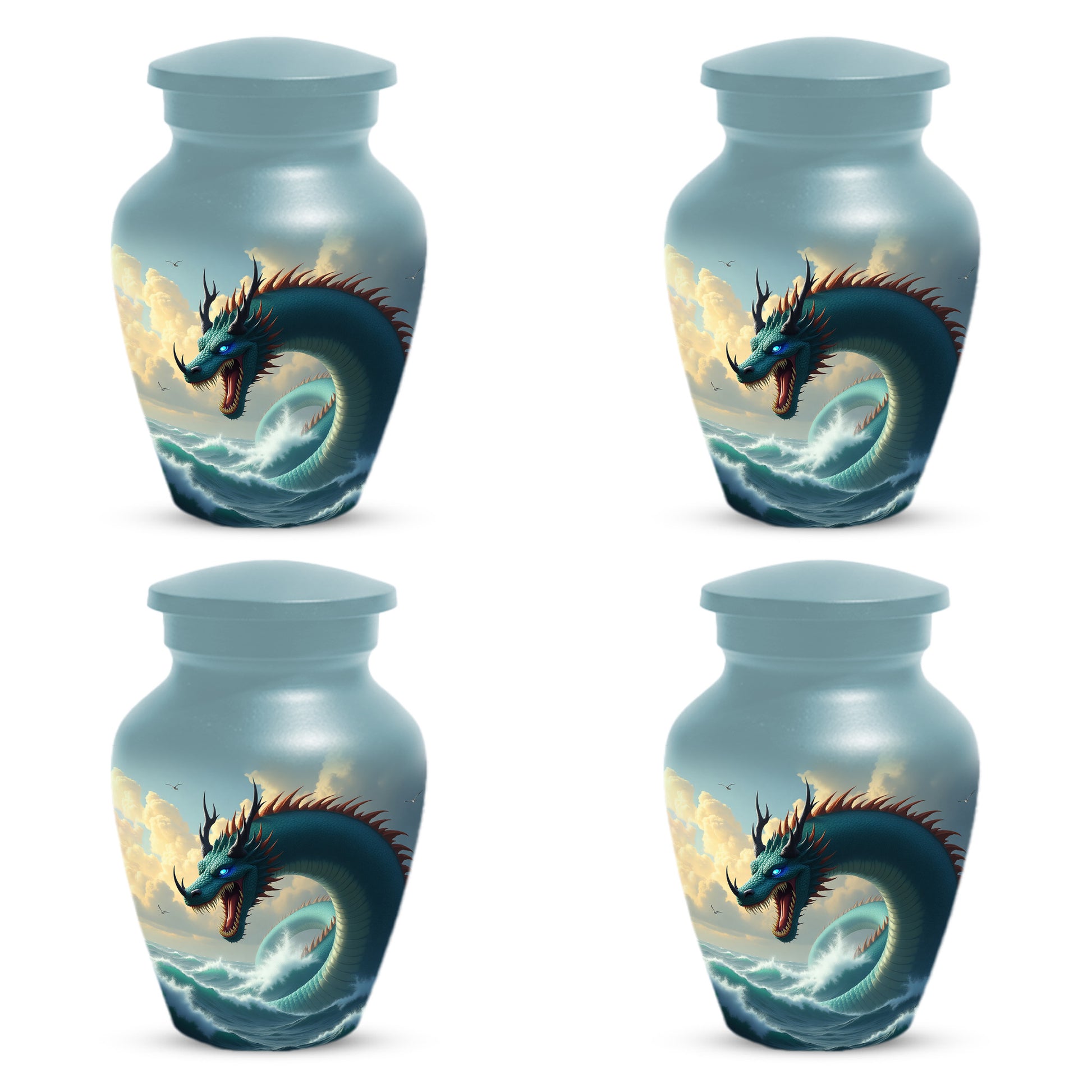 Ocean Dragon Urn for Adult Ashes – Fantasy Sea Dragon Cremation Urn | Memorial Urn