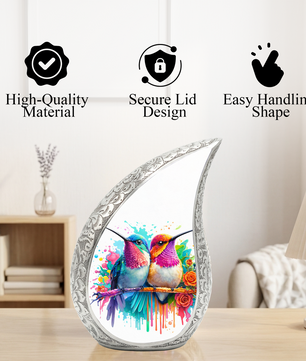 Beautiful Hummingbird Cremation Urn for Adult Ashes