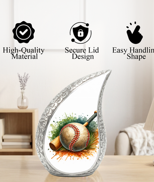 Baseball Urn for Dad, Adult Cremation Urn for Human Ashes