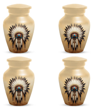 Native Urn for Human Ashes | Native American Inspired Adult Cremation Urn Memorial