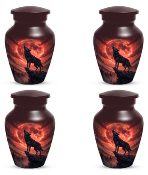 Wolf Urn for Dad – Custom Howling Wolf Cremation Urns for Ashes