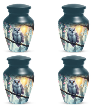 Personalized Owl Urn for Mom – Custom Owl Cremation Urn for Ashes